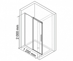 WasserKRAFT Душевая дверь Dinkel 58R05 – фотография-3